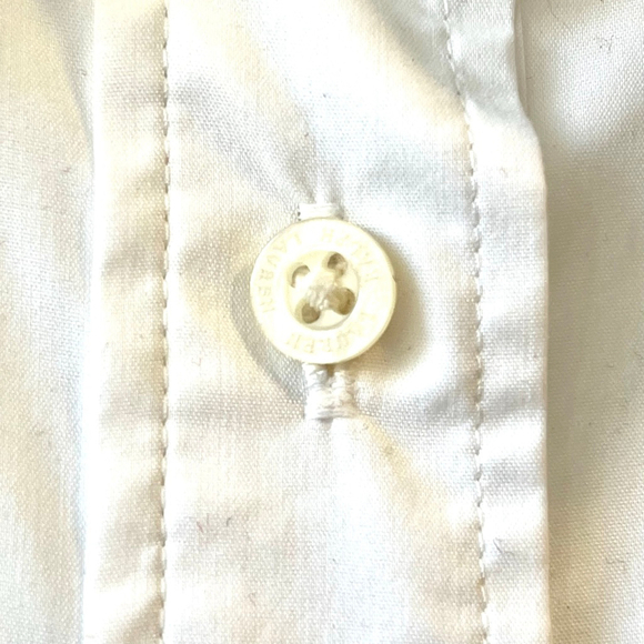 Lauren Ralph Lauren White Twist-Front Cotton Shirtdress Size 18 - Picture 11 of 15